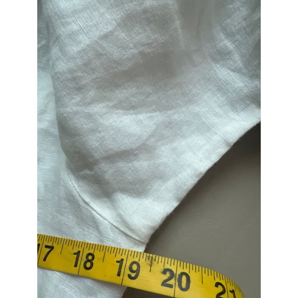 Edward 100% Irish Linen Vintage Womens Top Small Embroidered Floral Cottagecore - Picture 9 of 9